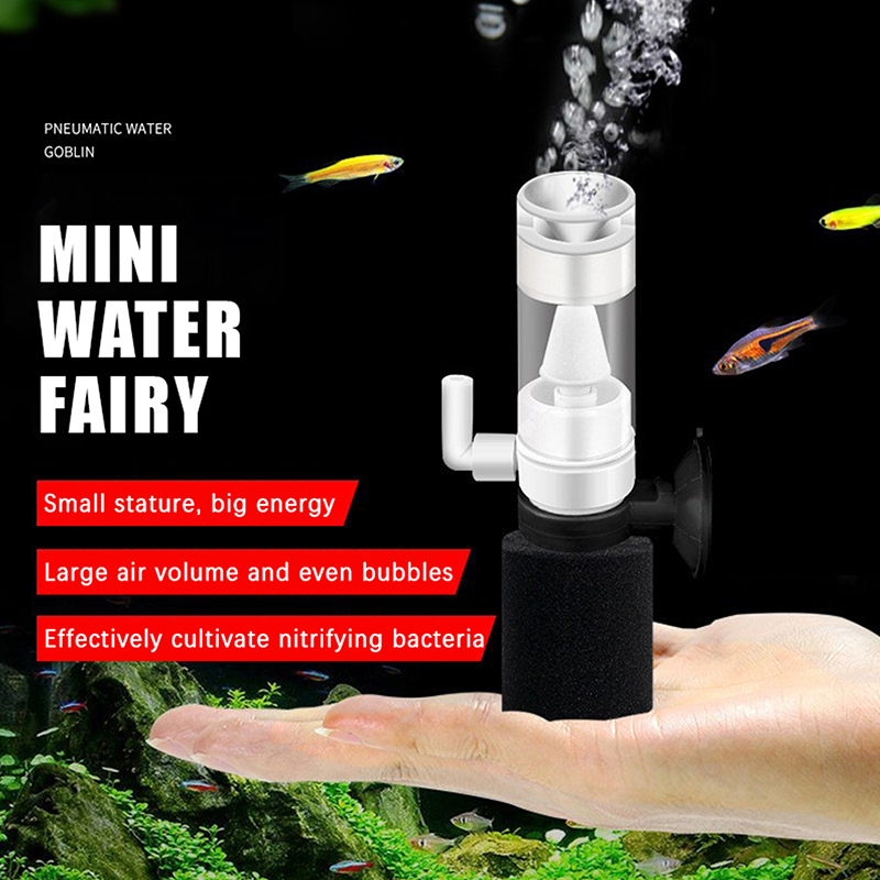 Reef Tank Filter - ฟิลเตอร์ฟองน้ำสำหรับตู้ปลาแบบใช้ลม พร้อมระบบทำงานเงียบพิเศษและประสิทธิภาพสูง เหมาะสำหรับตู้ปลาขนาดเล็ก เช่น ปลากัด ปลากะพง
