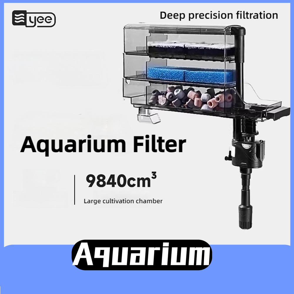 Reef Tank Filter - กล่องกรองน้ำตู้ปลา Yee ระบบกรองน้ำ 3-in-1 แบบหยดน้ำด้านบน ระดับน้ำต่ำ