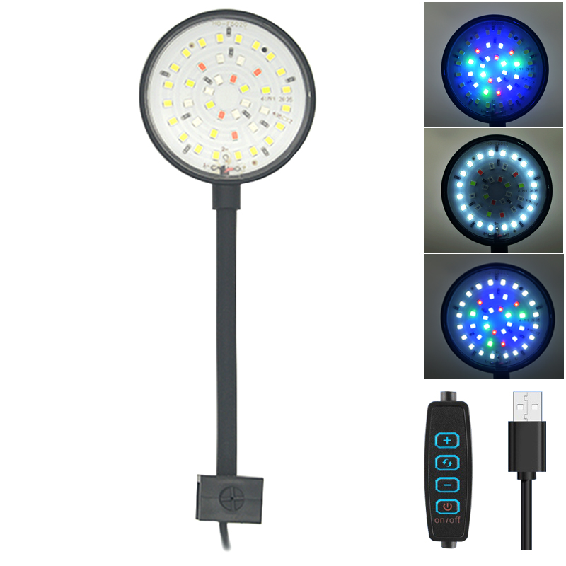 USB Aquarium LED โคมไฟถังปลาตก - Aquarium Marine Lights บทวิจารณ์และราคา