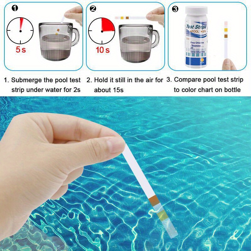 คลอรีน PH Test Strips สปาสระว่ - Ocean Aquarium บทวิจารณ์และราคา