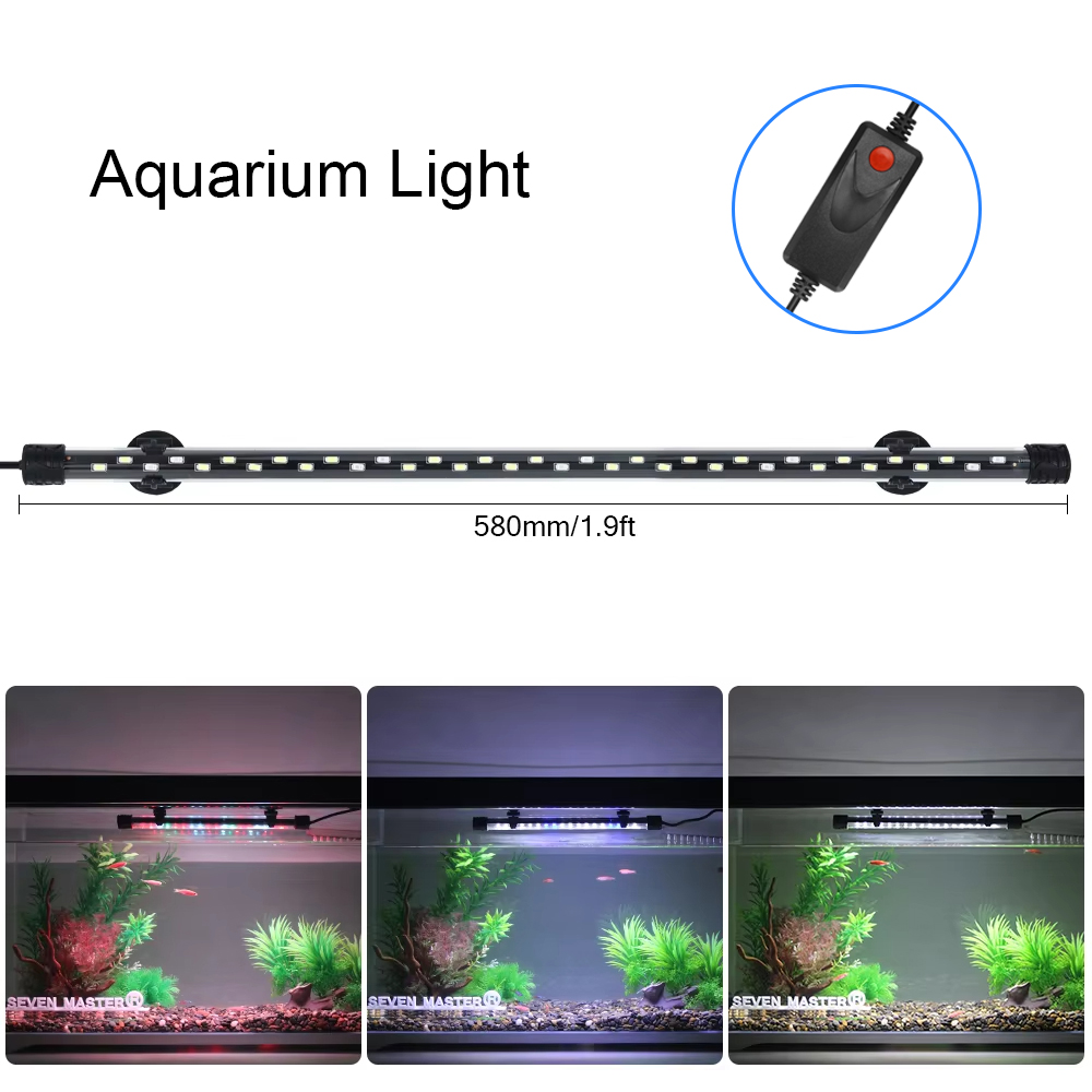 58 ซม.Aquarium Light LED Plant - Aquarium Marine Lights บทวิจารณ์และราคา